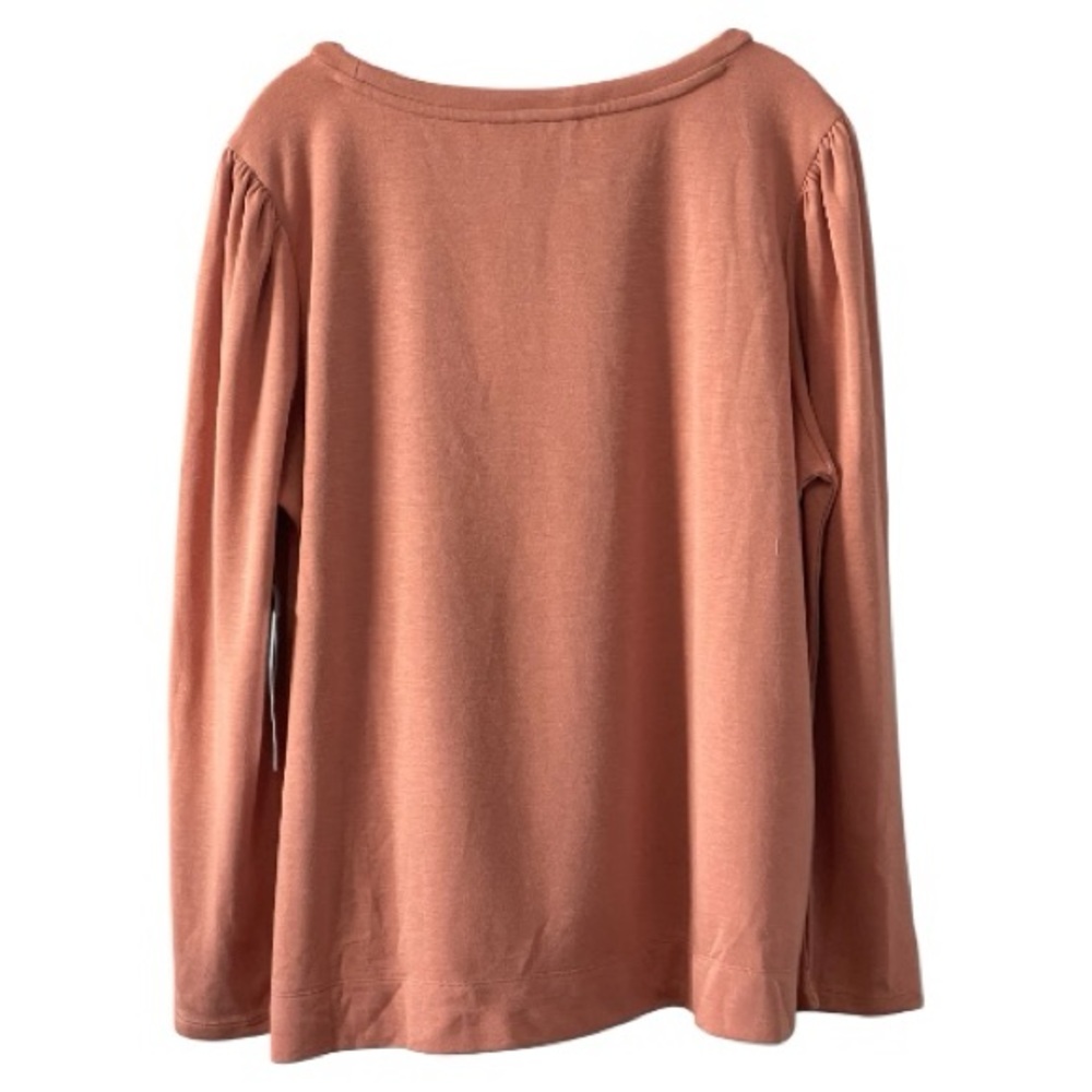 Liz Claiborne Rust Long Sleeve Top (JEANS SOLD SEPARATELY)! - Picture 2 of 6